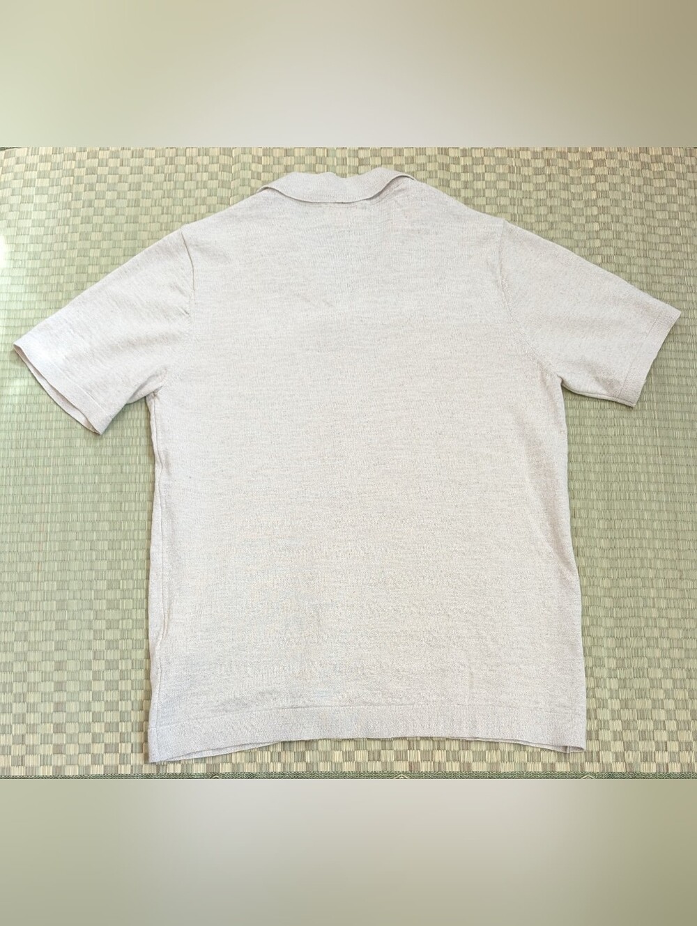 Octobre Editions Jonas Shirt Cotton Linen Ecru Men's Size Small Made in Portugal - Picture 2 of 7